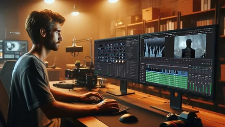 Monteur vidéo professionnel en post-production formation montage vidéo
